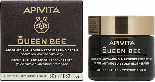 Apivita Queen Bee Absolute Anti Aging & Regenerating Light Cremă de Zi pentru Hidratare și Anti-îmbătrânire cu Pantenol 50ml