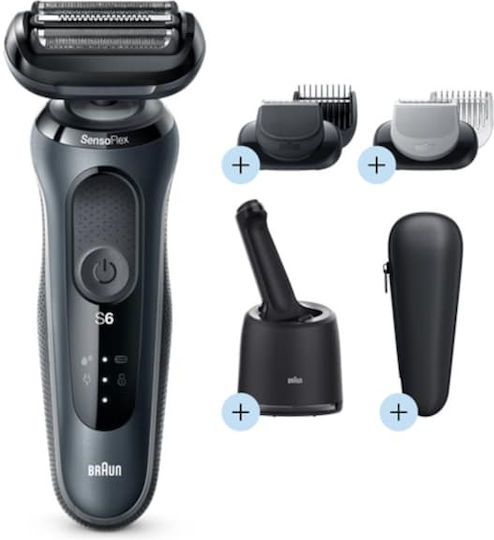 Braun Series 6 61-N7650CC Foil Ξυριστική Μηχανή Προσώπου Επαναφορτιζόμενη