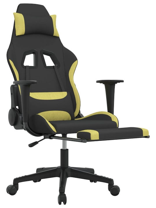 vidaXL 345506 Gaming Stuhl mit Fußstütze Black/Green