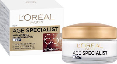 L'Oreal Paris Age Specialist 65+ Feuchtigkeitsspendend & Anti-Aging Creme Gesicht Nacht 50ml