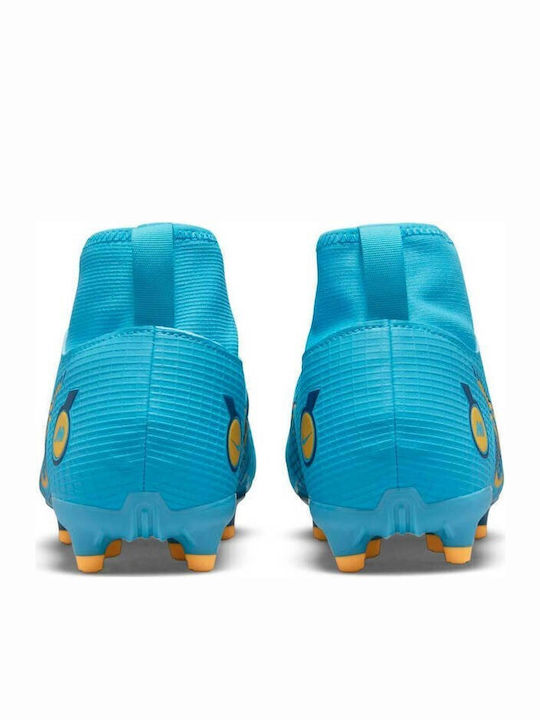 Nike Mercurial Superfly 8 Club Football Shoes with Cleats Chlorine Blue / Laser Orange