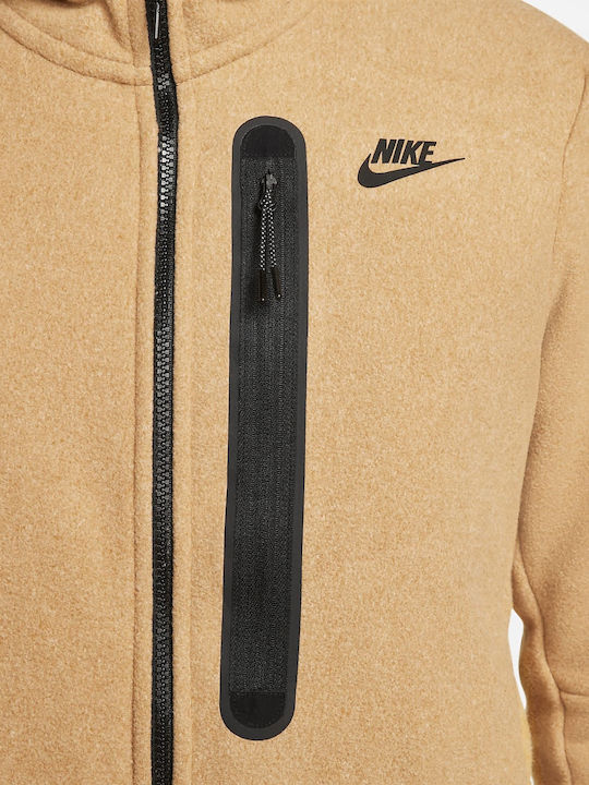 Sportswear Tech Fleece Sweatshirt mit Kapuze Beige
