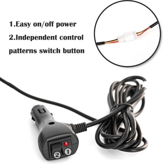 Flexzon Auto-Signalleiste LED 12 / 24V 54cm mit Orange Beleuchtung