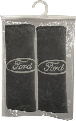 Race Axion Set of 2pcs Car Seat Belt Pads Black Ford