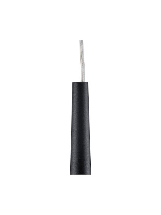 GloboStar Tears Lumini Suspendate Negru LED cu Lumină Bianco Reglabilă 51.5x51.5x51.5cm