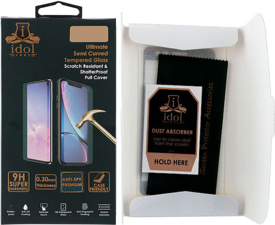 Idol 1991 Antispy 0.3mm Privacy Tempered Glass Μαύρο (Galaxy A53)