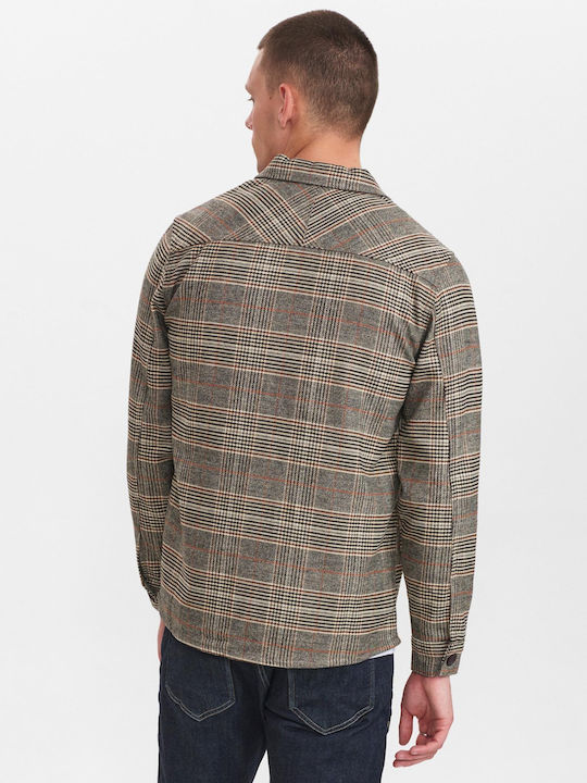 Gabba Men's Shirt Long Sleeve Checked Brown