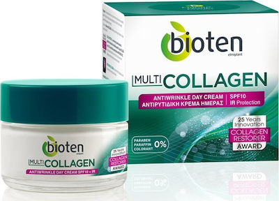 Bioten Multi-Collagen Αnti-aging & Moisturizing Day Cream Suitable for All Skin Types with Collagen / Hyaluronic Acid 10SPF 50ml