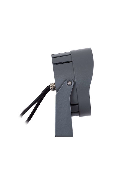 GloboStar Flood-Nigma Outdoor Floor Lamp LED Wall Washer 24W RGBW IP65 Gray