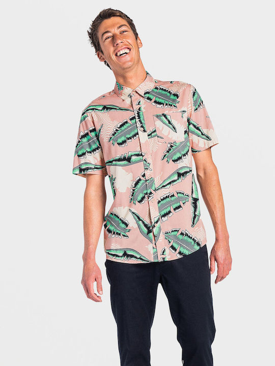 Detoonator Short-sleeved Cotton Shirt Floral Multicolour