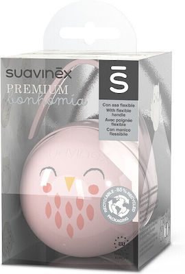 Suavinex Case Pacifier Bonhomia made of Plastic Pink