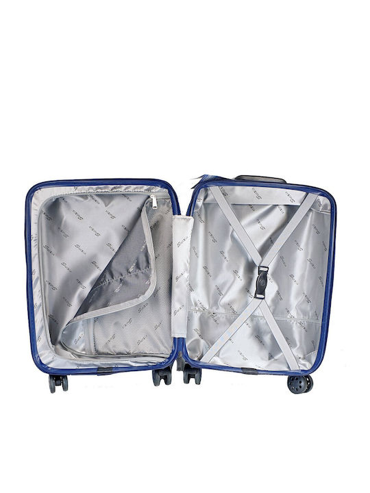 Stelxis Mittlerer Hartschalen-Reisekoffer Schwarz mit 4 Rädern Höhe 56,5 cm