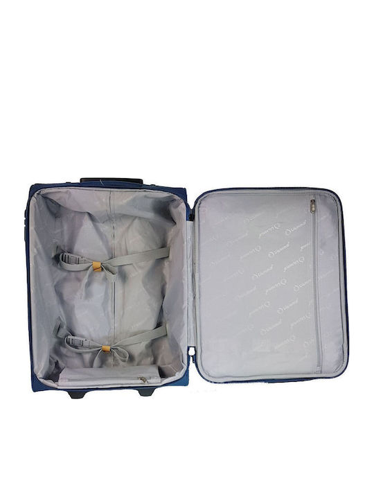 Diplomat Small The London Collection Cabin Fabric Grey Suitcase With 2 Wheels Height 55cm