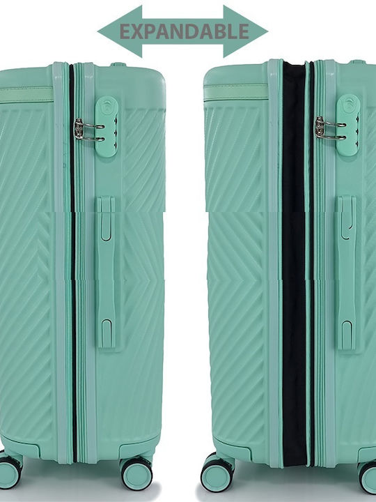 Forecast Hart Türkis Reise Koffer Maximalhöhe 75cm mit 4 Räder Koffer-Set 3 Stück