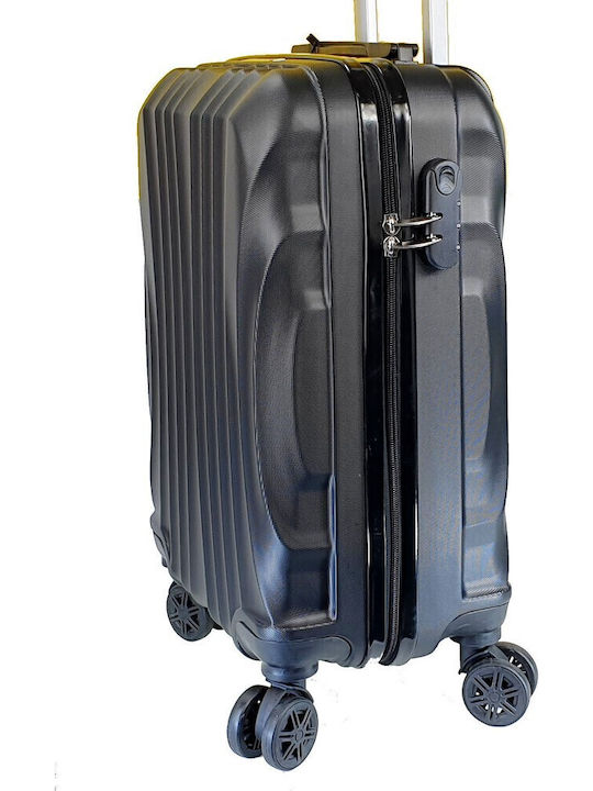 Forecast -20 Cabin Hard Black Suitcase with 4 Wheels Height 55cm