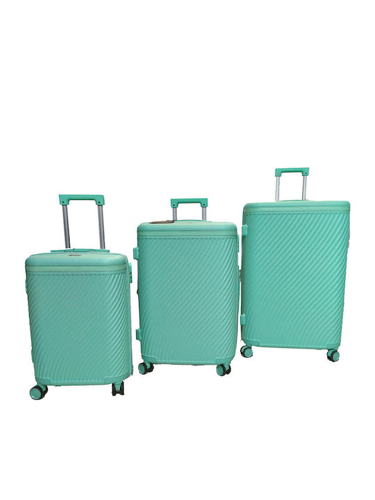 Forecast Hart Türkis Reise Koffer Maximalhöhe 75cm mit 4 Räder Koffer-Set 3 Stück