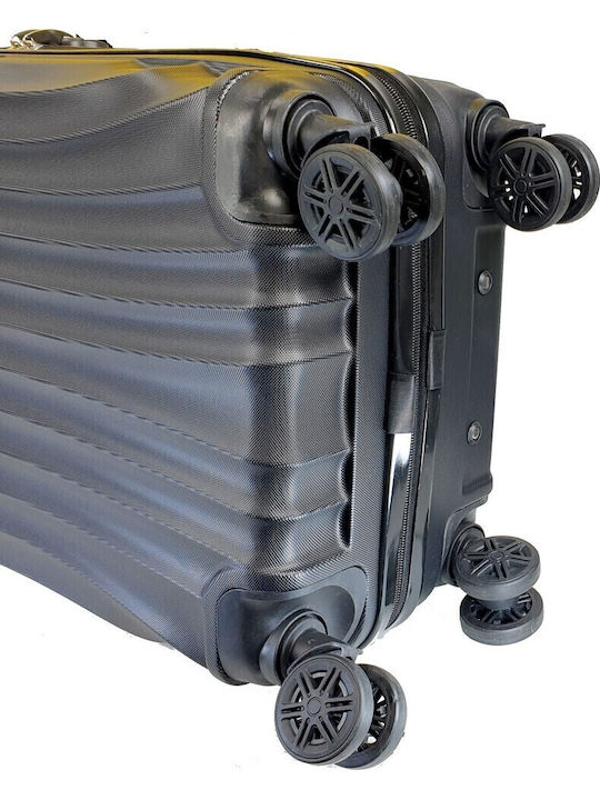 Forecast -20 Cabin Hard Black Suitcase with 4 Wheels Height 55cm