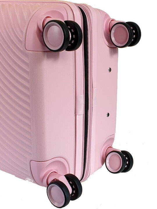 Forecast Cabin Hard Pink Travel Suitcase with 4 Wheels Height 55cm