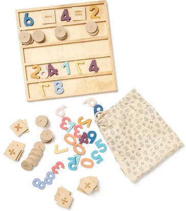 Kids Concept Educational Game Letters & Numbers made of Wood for 3+ years Years Old
