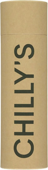 Chilly's Monochrome Μπουκάλι Θερμός Ανοξείδωτο BPA Free 500ml All Matte Red