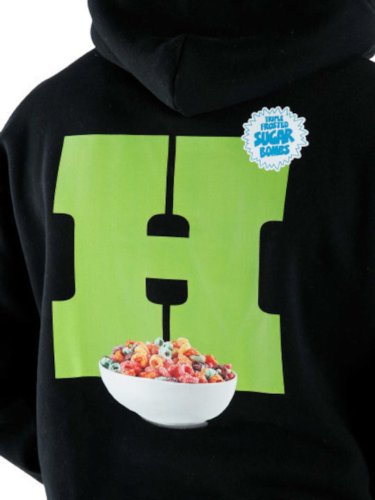 Cereal Killer Sweatshirt mit Kapuze Schwarz
