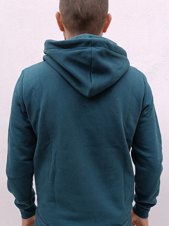 Paco & Co Men's Sweatshirt with Hood and Pockets Blue