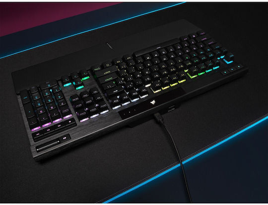 Corsair K70 RGB Pro Гейминг Механична Клавиатура с Cherry MX Red суичове и RGB подсветка (Английски US) Черен