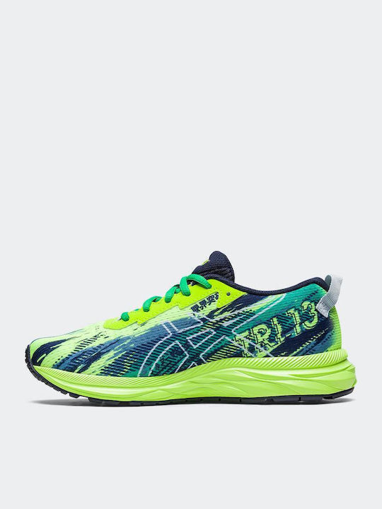 Gel-Noosa Tri 13 Gs Kids Sports Shoes Running with Laces Green