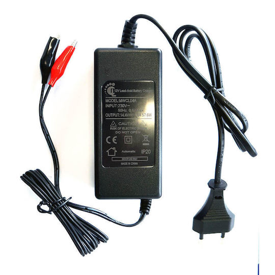 14.4VDC Φορτιστής Μπαταριών Μολύβδου 12V 4A