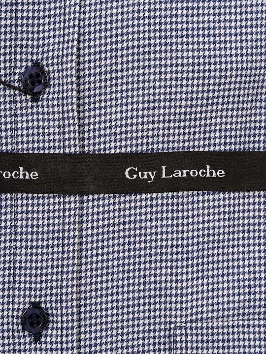 Guy Laroche Ανδρικό Πουκάμισο Μακρυμάνικo Μπλε