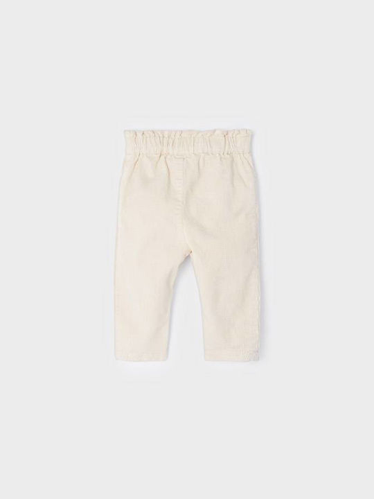 Mayoral Girls Corduroy Trouser Beige