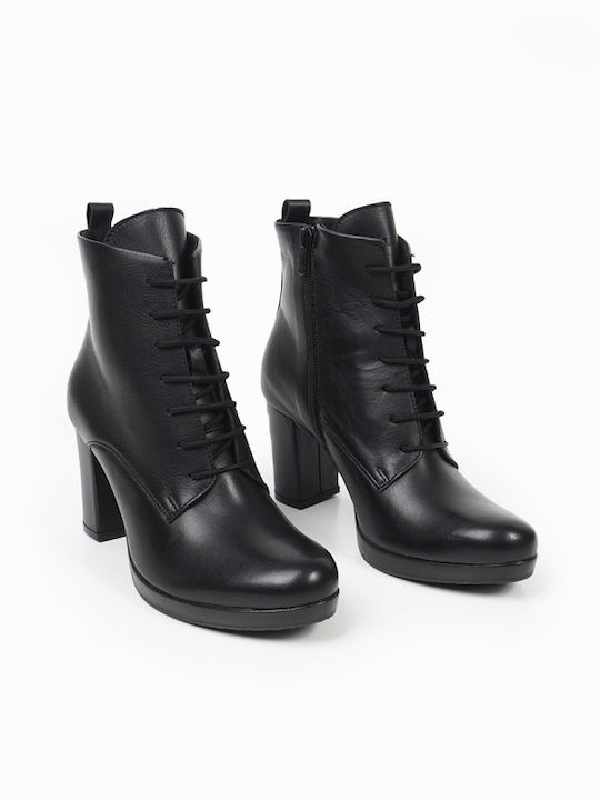 Ragazza Leder Damen Knöchelstiefel Schwarz