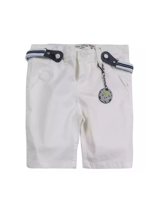 New College Kids Shorts/Bermuda Fabric White