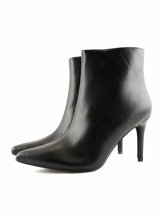 Love4shoes Women's Ankle Boots with High Heel Black