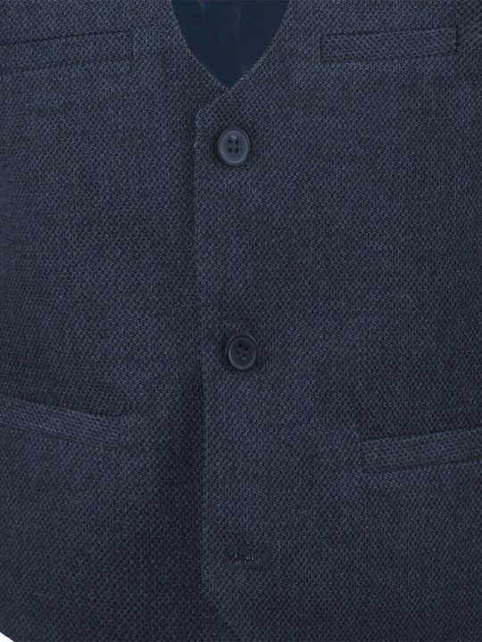 Kinderveste Baumwolle Marineblau