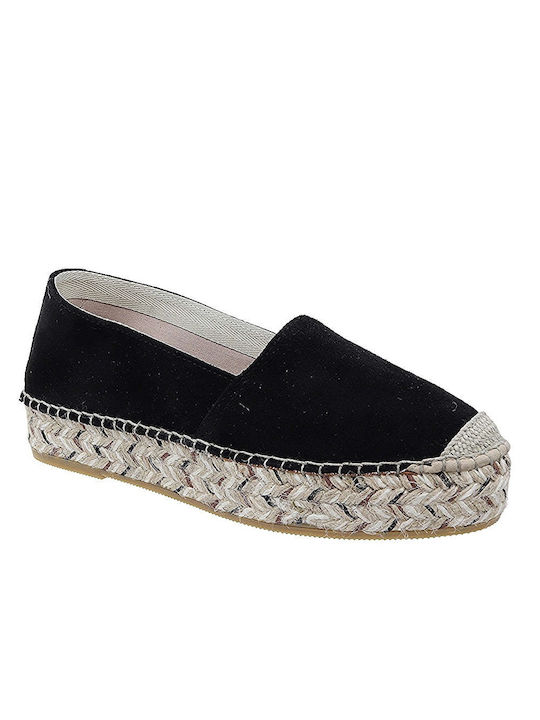 Viguera Women's Suede Espadrilles Black