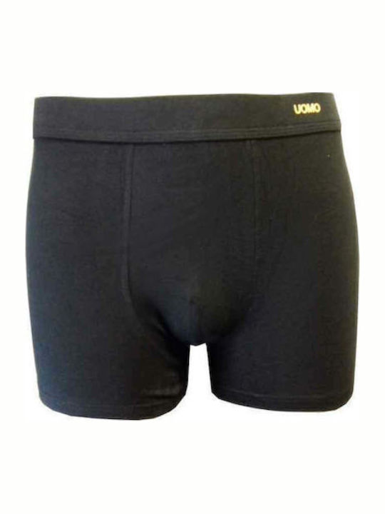 Uomo Men's Boxers 12Pack Black