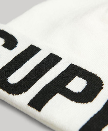 D2 Code Beanie Beanie in White color