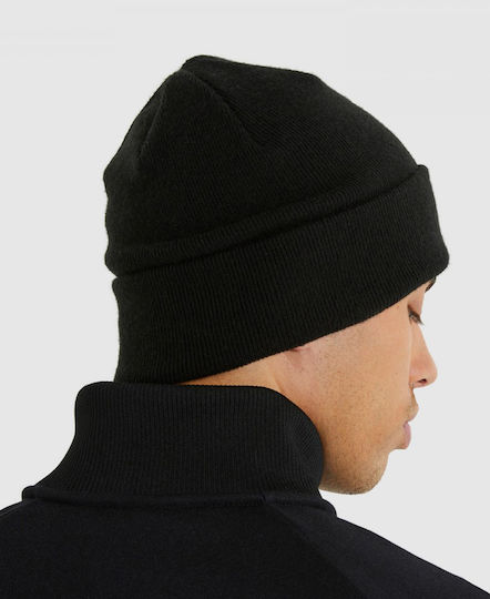 Thar Beanie Männer Beanie mit Rippstrick in Schwarz Farbe