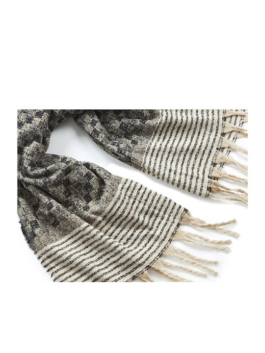 Verde 06-0990 Women's Wool Scarf Black