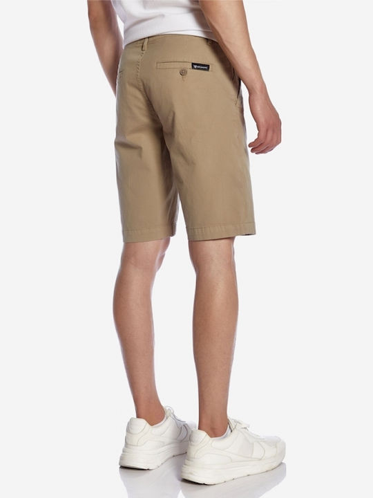 Brokers Jeans Ανδρική Βερμούδα Chino Μπεζ