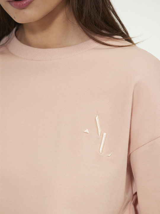 Athlecia Μπλούζα Φούτερ L/S Lia Oversized Sweat - 4240 Peach Whip