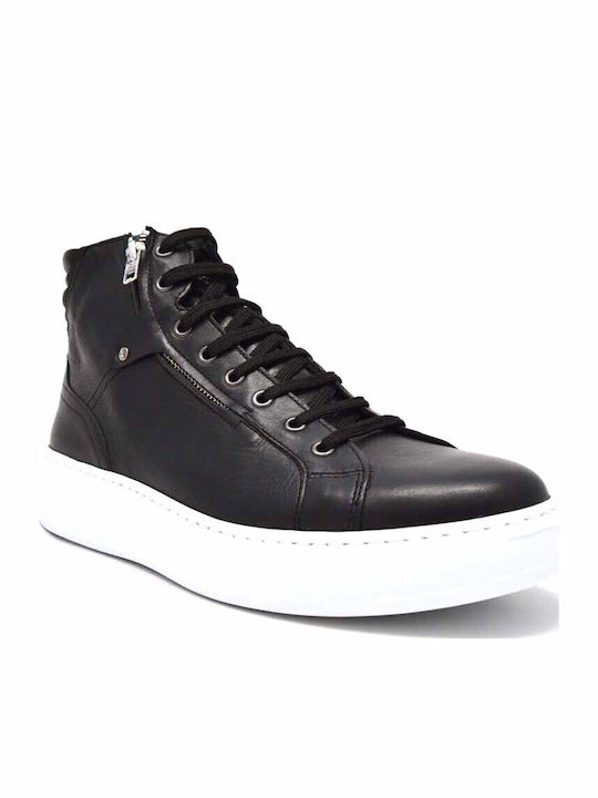 Leather Black Men's Boots