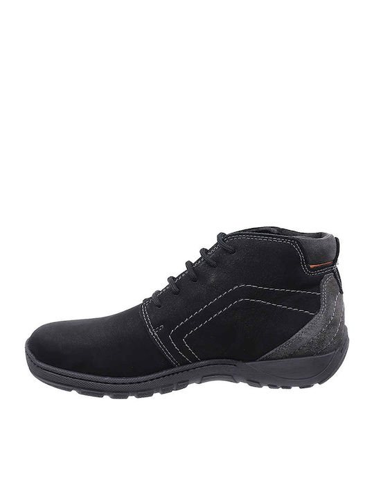Leder Schwarz Herrenstiefel