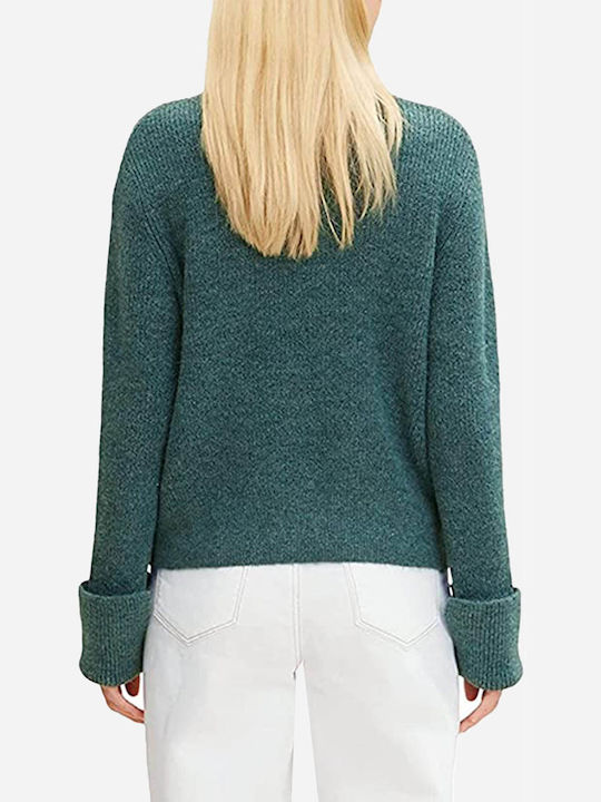 Tom Tailor Damen Langarm Pullover Baumwolle Grün