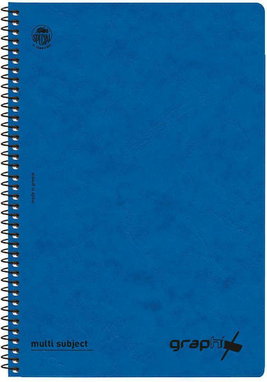 Typotrust Spiral Notebooks Ruled A4 90 Sheets 3 Subjects Special Graphix 6pcs (Μiscellaneous colours)