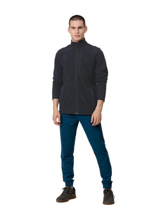 Herren Fleecejacke Marineblau