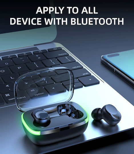 Valdus Y60 In-ear Bluetooth Handsfree Căști cu Rezistență la Transpirație și Carcasă de Încărcare Negru