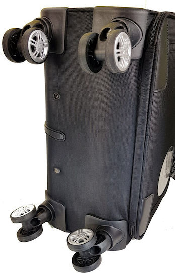 Diplomat Sack Voyage 22.5lt Black with Wheels Fabric L42xW20xH41cm
