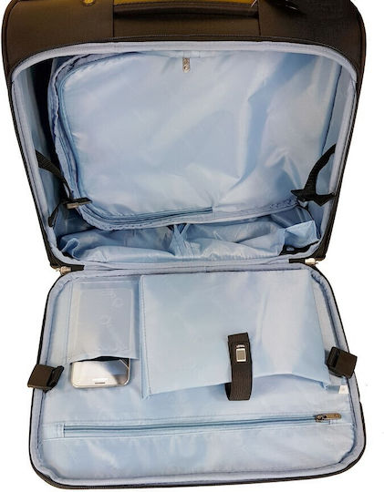 Diplomat Sack Voyage 22.5lt Black with Wheels Fabric L42xW20xH41cm